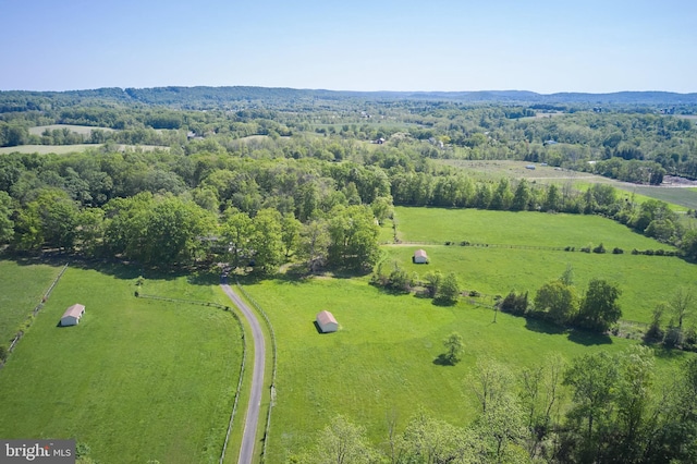 view of rural area