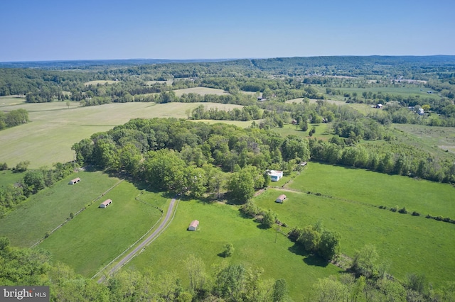 aerial view of sparsely populated area