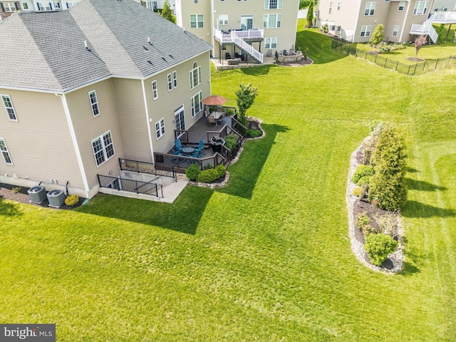 view from above of property
