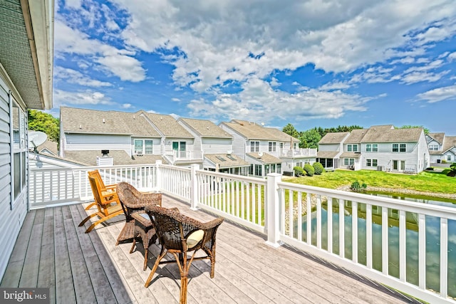 111 Seabright Way Unit E3, Rehoboth Beach, DE 19971 - deck with a residential view and a water view