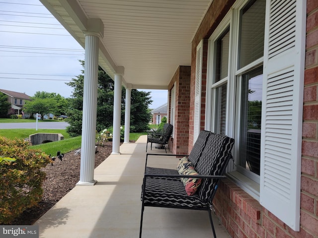 view of patio / terrace featuring a porch