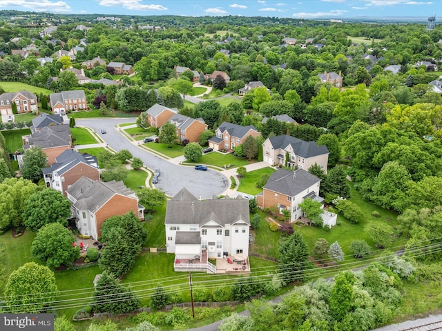 1517 Brookdale Ct, Winchester, VA 22601 - aerial perspective of suburban area featuring a tree filled landscape