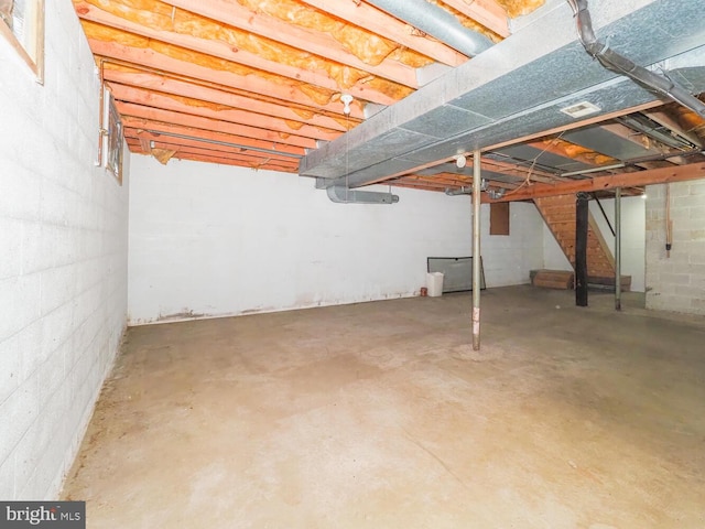 524 Ridge Rd, Annapolis, MD 21401 - unfinished below grade area with stairway