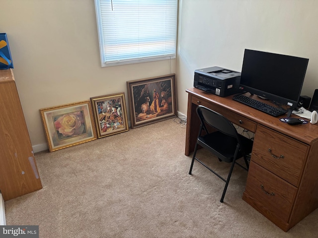 office with carpet floors