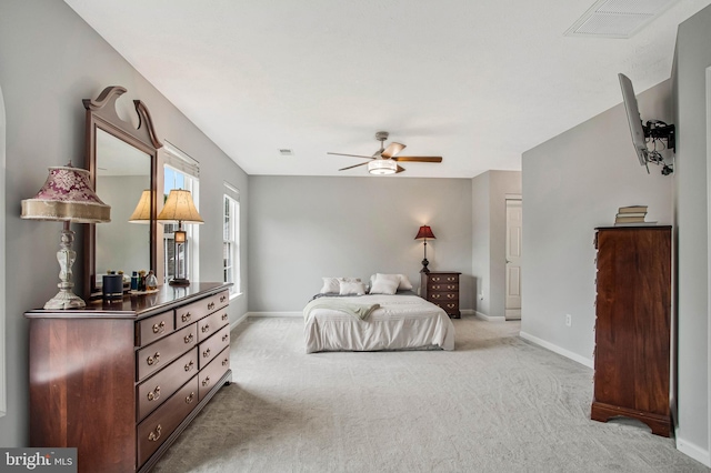 455 Creeks End Ln, Stevensville, MD 21666 - bedroom with carpet flooring, baseboards, and ceiling fan