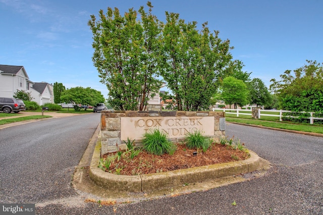 455 Creeks End Ln, Stevensville, MD 21666 - community / neighborhood sign with fence and a residential view