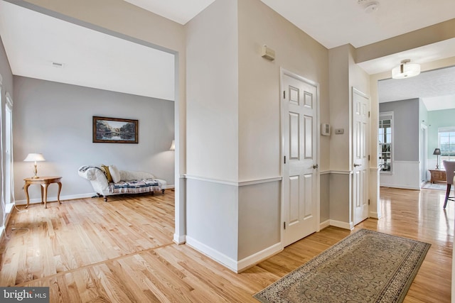 455 Creeks End Ln, Stevensville, MD 21666 - corridor featuring wood finished floors and baseboards