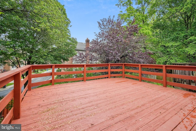 10903 Pebble Run Dr, Silver Spring, MD 20902 - view of wooden terrace