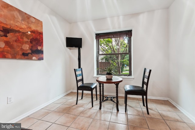 10903 Pebble Run Dr, Silver Spring, MD 20902 - dining space featuring light tile patterned floors and baseboards