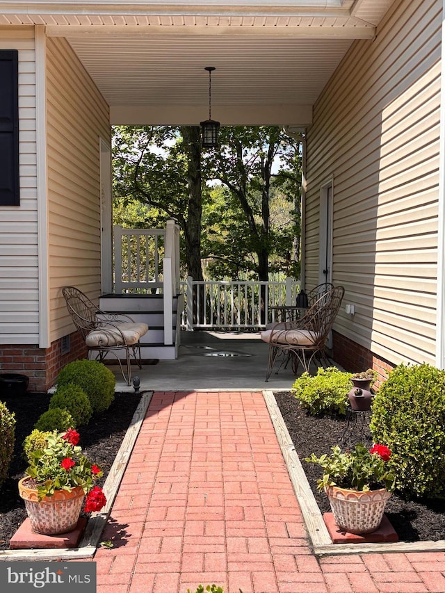 119 Mumfords Landing Rd, Ocean Pines, MD 21811 - view of patio featuring a porch