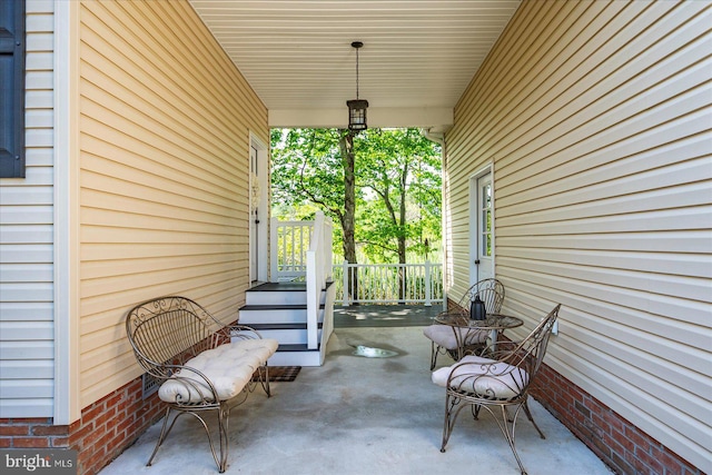 119 Mumfords Landing Rd, Ocean Pines, MD 21811 - view of patio / terrace featuring covered porch