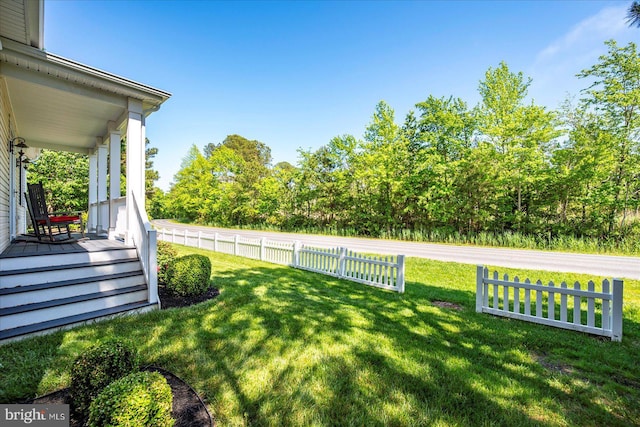 119 Mumfords Landing Rd, Ocean Pines, MD 21811 - view of yard featuring covered porch