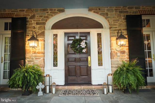 1912 Corbridge Ln, Monkton, MD 21111 - entrance to property featuring stone siding and a porch