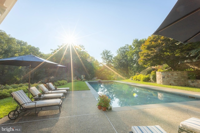 1912 Corbridge Ln, Monkton, MD 21111 - outdoor pool featuring a patio