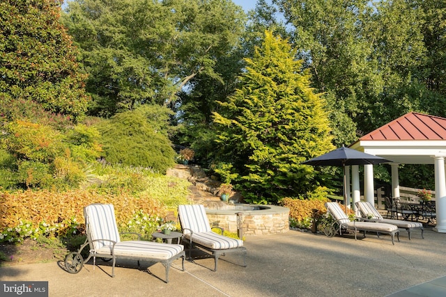 1912 Corbridge Ln, Monkton, MD 21111 - view of patio / terrace featuring a gazebo