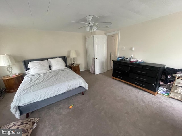 138 W 4th St, Bridgeport, PA 19405 - carpeted bedroom featuring ceiling fan