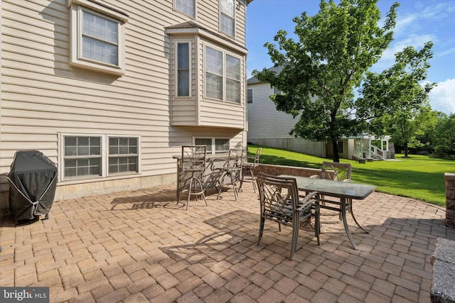 view of patio / terrace featuring outdoor dining area