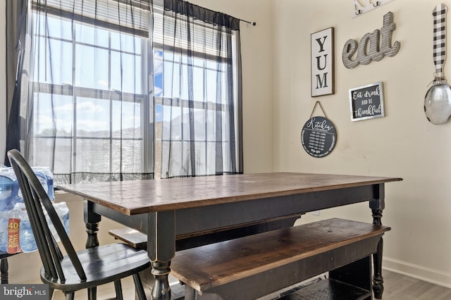 39 Baltic Ct, Inwood, WV 25428 - dining area with baseboards and wood finished floors