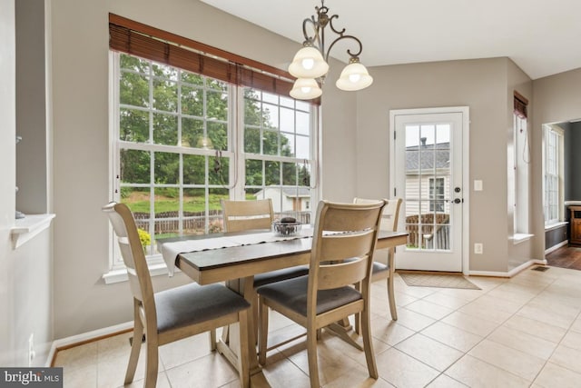 10611 Tattersall Dr, Manassas, VA 20112 - dining area with baseboards and light tile patterned floors