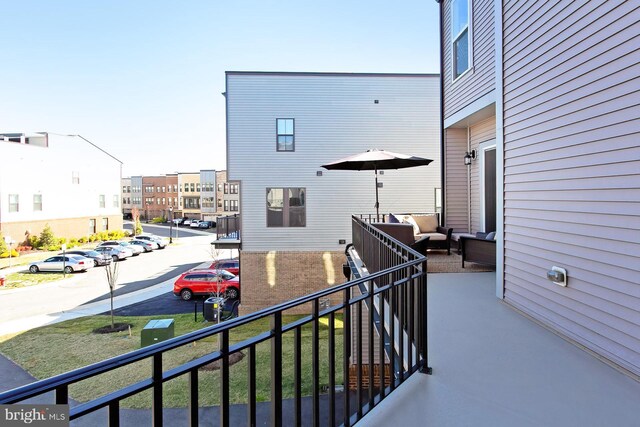 23109 Cottonwillow Sq, Brambleton, VA 20148 - balcony featuring outdoor lounge area