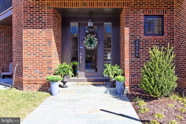 23109 Cottonwillow Sq, Brambleton, VA 20148 - property entrance with brick siding