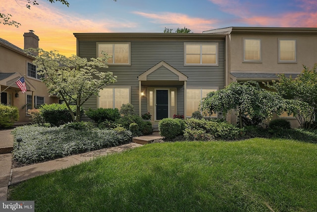 36 Wingstone Ln, Devon, PA 19333 - view of front of home with a front yard