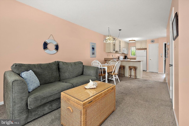 614 Osprey Rd Unit D, Ocean City, MD 21842 - living room featuring light carpet