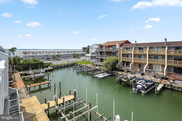 614 Osprey Rd Unit D, Ocean City, MD 21842 - dock area with boat lift and a water view