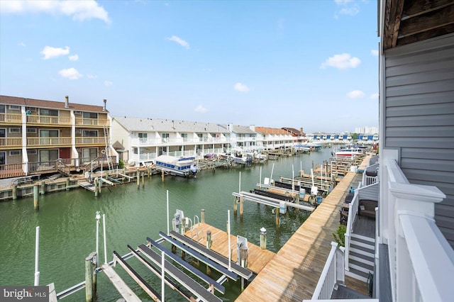 614 Osprey Rd Unit D, Ocean City, MD 21842 - dock with boat lift and a water view