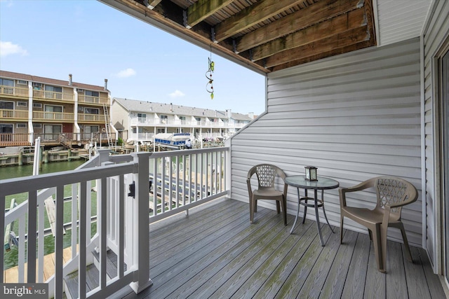 614 Osprey Rd Unit D, Ocean City, MD 21842 - wooden deck with a water view