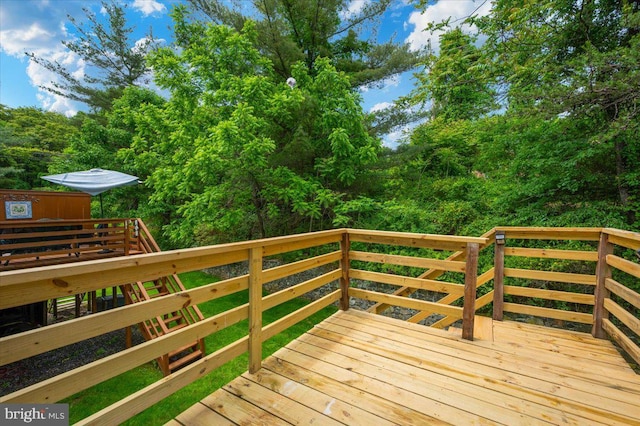 10625 Shasta Ct Unit T, Damascus, MD 20872 - view of wooden deck