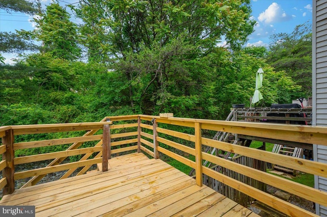 10625 Shasta Ct Unit T, Damascus, MD 20872 - view of wooden terrace