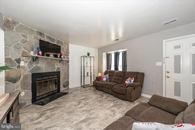 10625 Shasta Ct Unit T, Damascus, MD 20872 - living area with a fireplace and baseboards