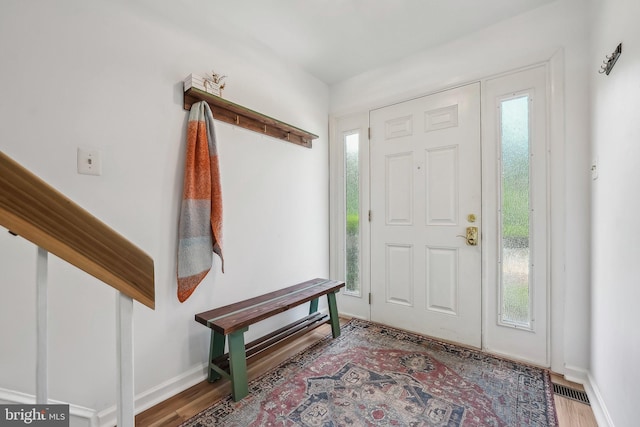 10707 Muirfield Dr, Potomac, MD 20854 - entrance foyer with wood finished floors and baseboards