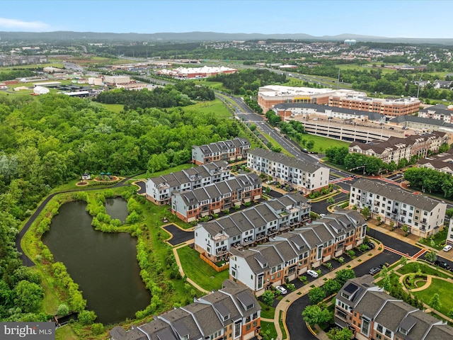 drone / aerial view of a large body of water