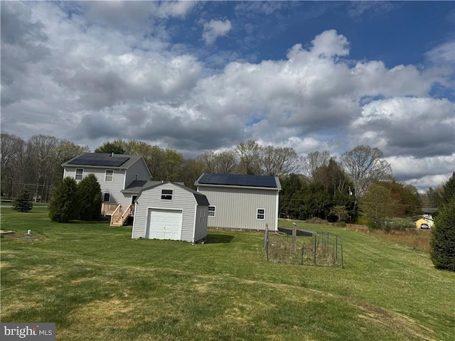 18 Cub Ln, Jim Thorpe, PA 18229 - view of shed with a garage and solar panels