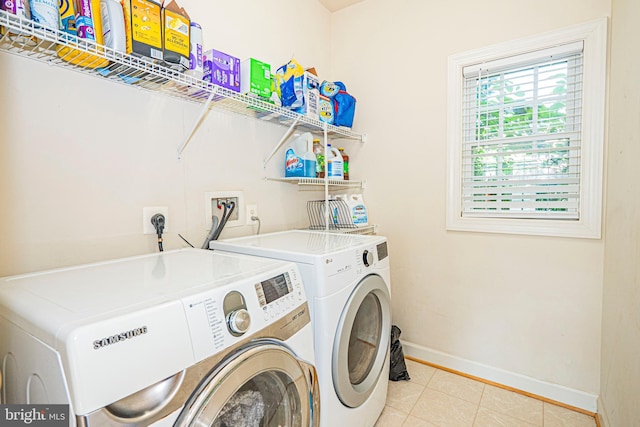 9 Webster Hill Ct, Clarksburg, MD 20871 - washroom with washing machine and clothes dryer and tile patterned floors