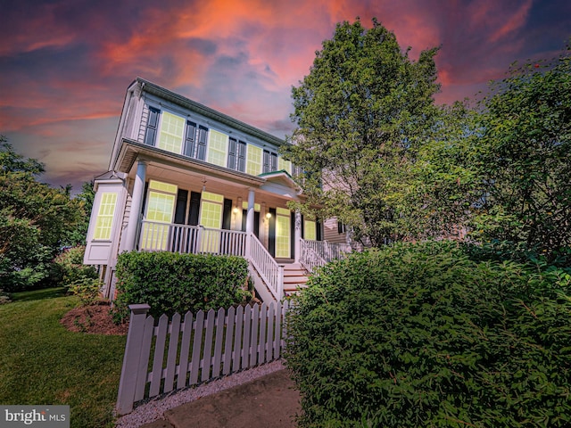 9 Webster Hill Ct, Clarksburg, MD 20871 - colonial house with a porch and stairs