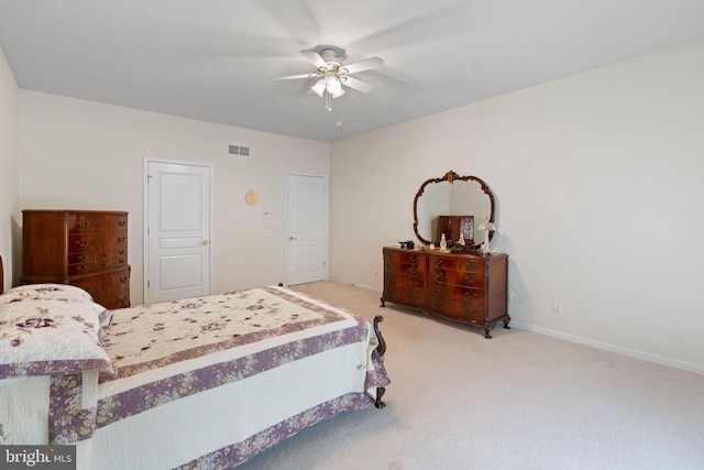 103 Dylan Cir, Avondale, PA 19311 - bedroom with light carpet, baseboards, and ceiling fan