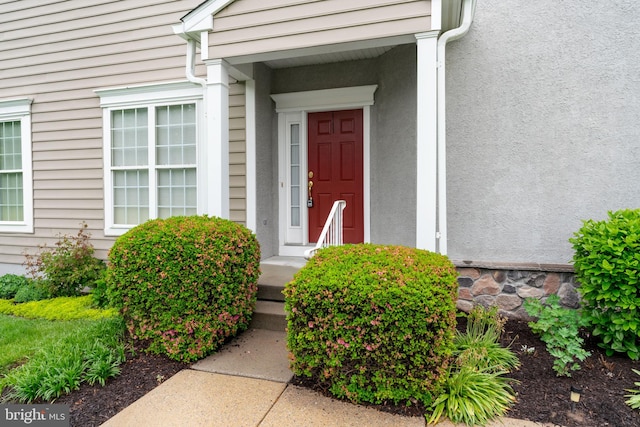 103 Dylan Cir, Avondale, PA 19311 - view of exterior entry with stucco siding