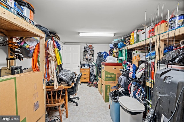view of storage room