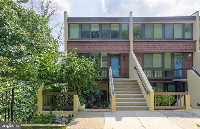 2330 S Quincy St Unit 1, Arlington, VA 22204 - view of front of property featuring stairs and covered porch
