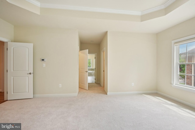 711 Bleak Hill Pl, Upper Marlboro, MD 20774 - unfurnished room with ornamental molding, plenty of natural light, light colored carpet, and baseboards