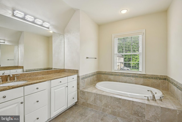 711 Bleak Hill Pl, Upper Marlboro, MD 20774 - full bath featuring a garden tub, vanity, and recessed lighting