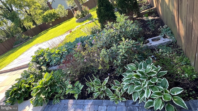view of fenced backyard