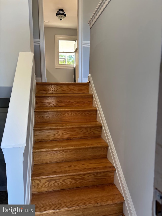 view of staircase