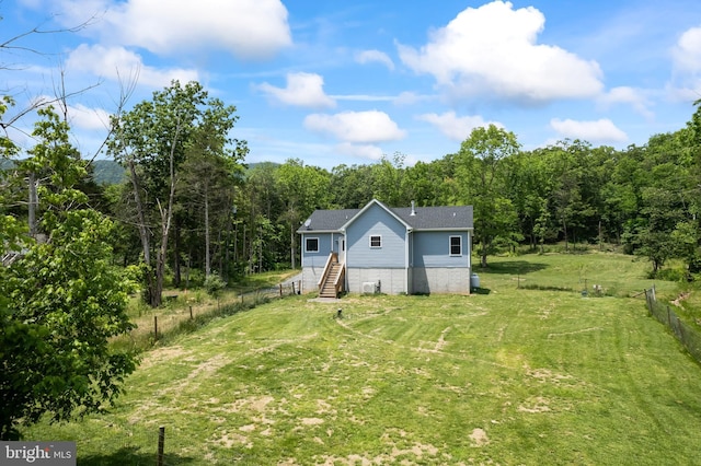 3612 Panhandle Rd, Front Royal, VA 22630 - view of yard with a wooded view