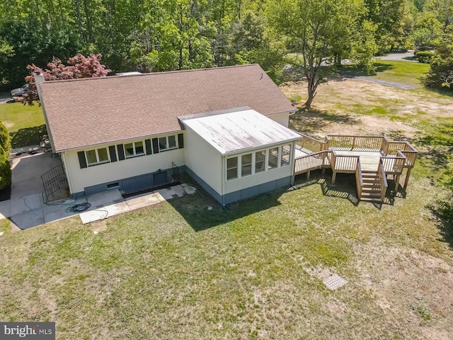 view of subject property