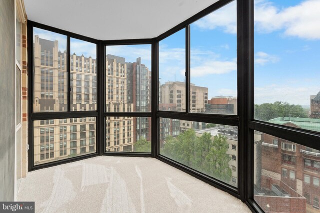 24 Courthouse Sq Unit 710, Rockville, MD 20850 - unfurnished sunroom with a city view