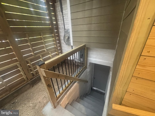 view of stairway